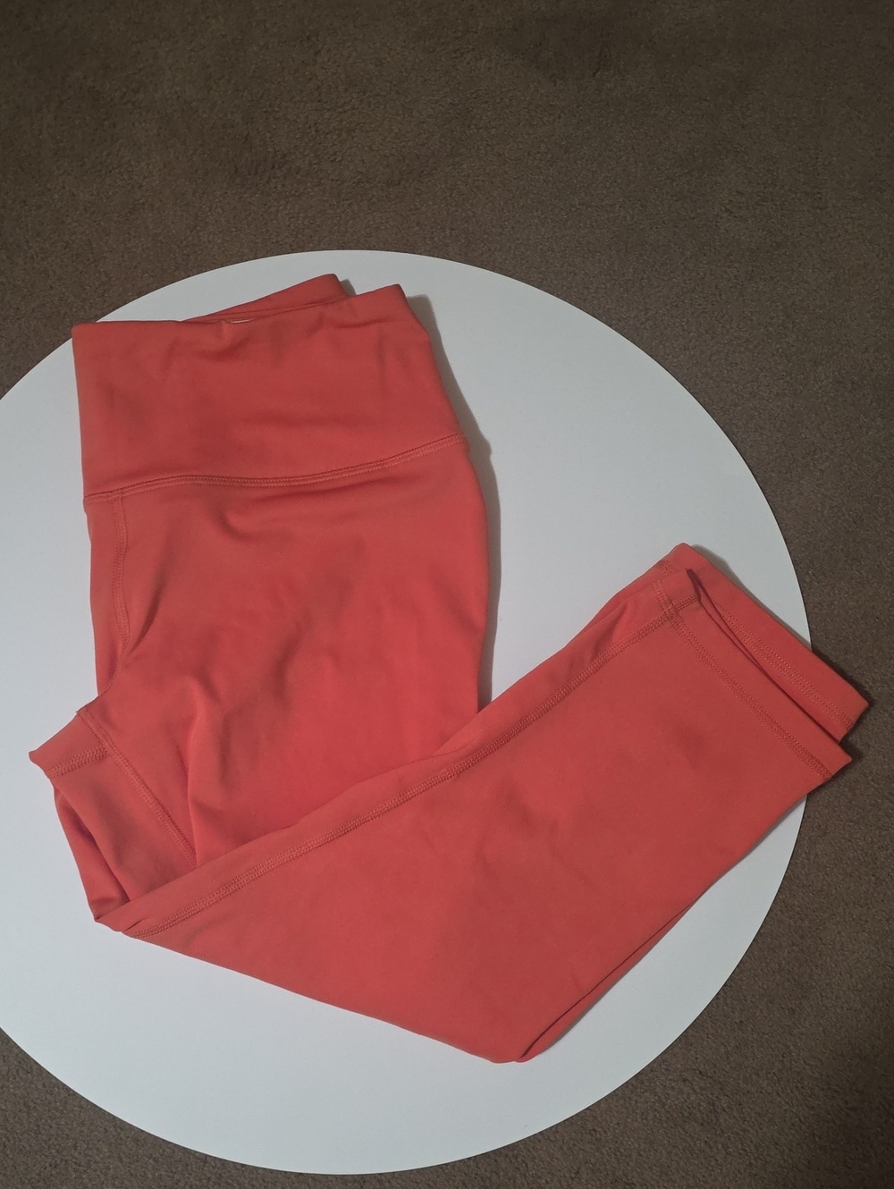 Amazon Essentials Coral High-Waist Cropped Leggings